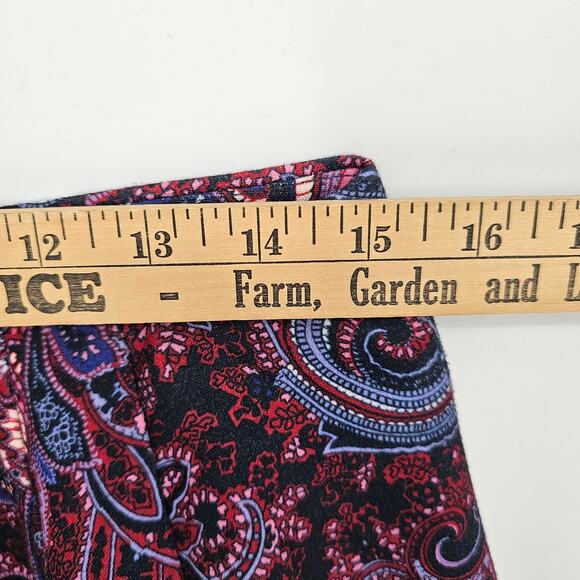 Talbots Paisley Print Knee Length Office Classic Pencil Skirt Vintage Boho Sz 6 - Picture 3 of 7